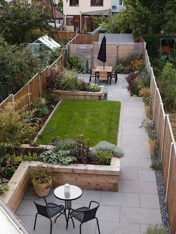 6 Thin & Narrow Garden Design Ideas