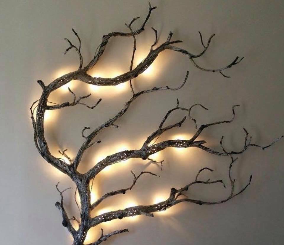 Drift Wood & Tree Trunk Lighting Ideas