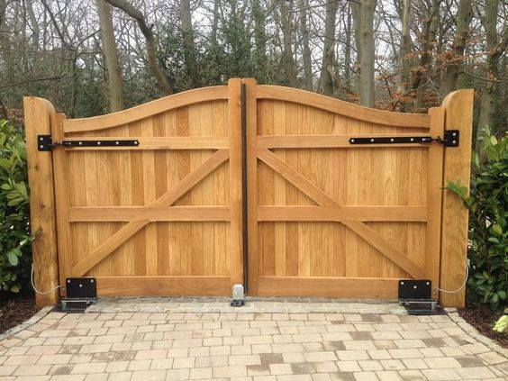 Driveway Wooden Gate Ideas, How To Make A Wooden Gate For Driveway