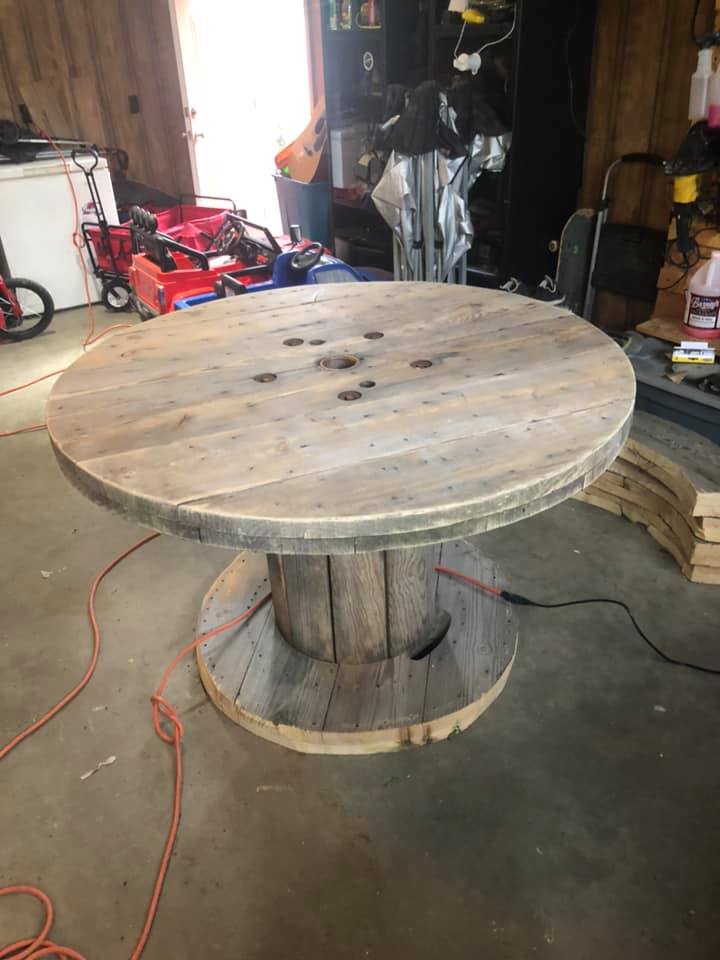 cable reel table and bench ideas (2)