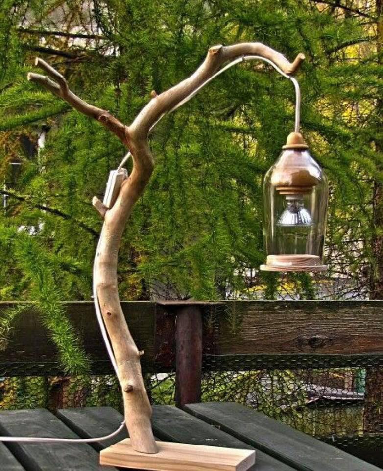 Drift Wood & Tree Trunk Lighting Ideas