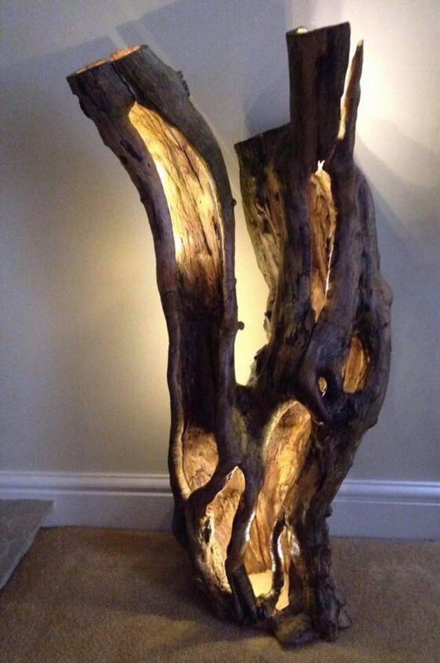 tree stump lighting ideas (9)
