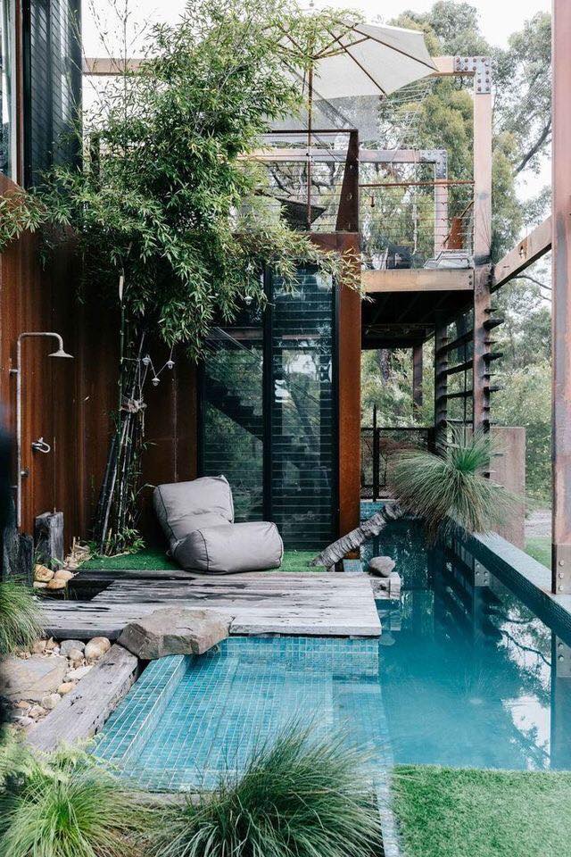 New Garden Pool Designs for Living room