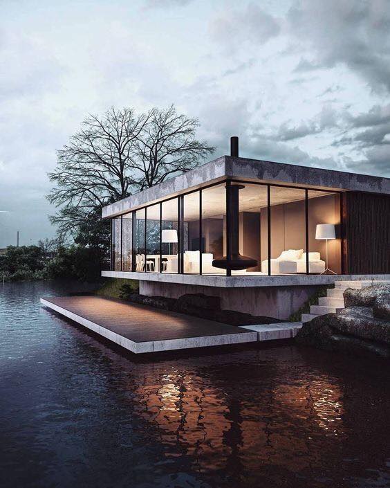 Modern Lake House Designs (4)