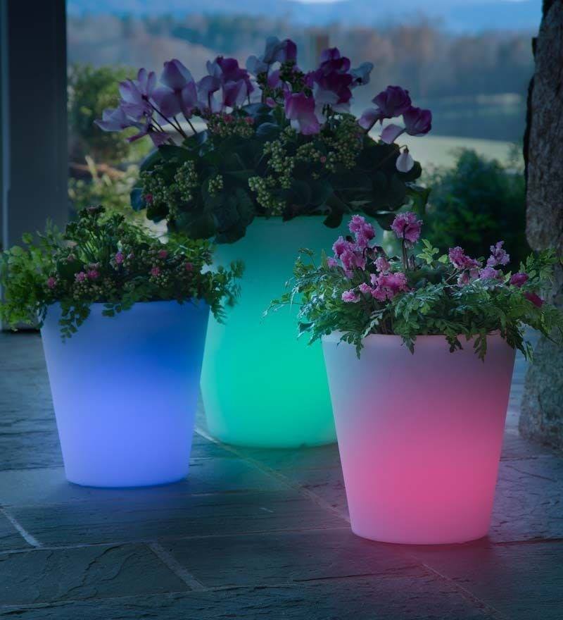 illuminated plant pots (3)