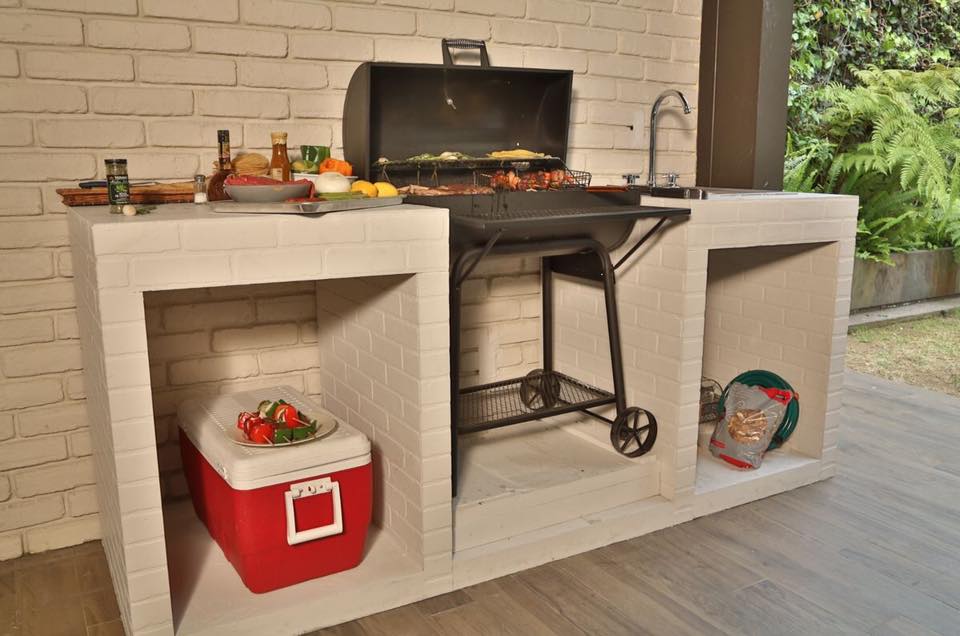 Garden bbq area outlet designs