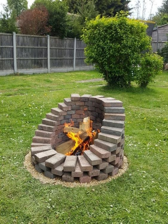 brick fire pit ideas (3)