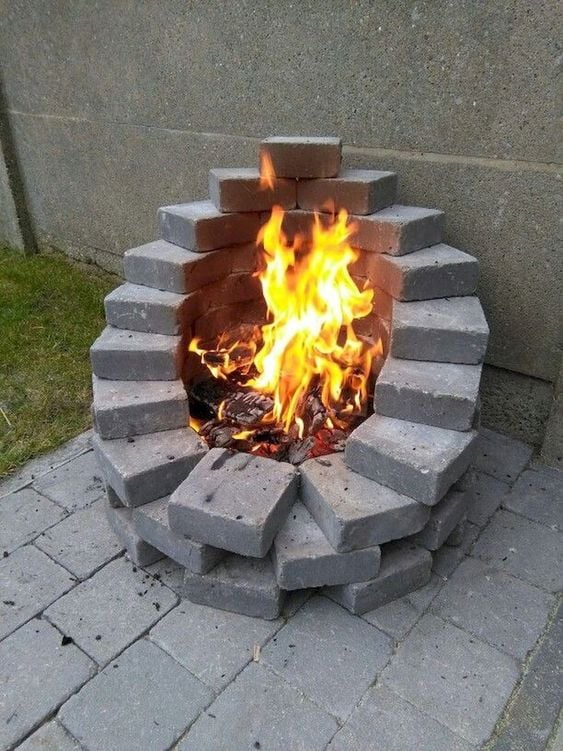 brick fire pit ideas (9)