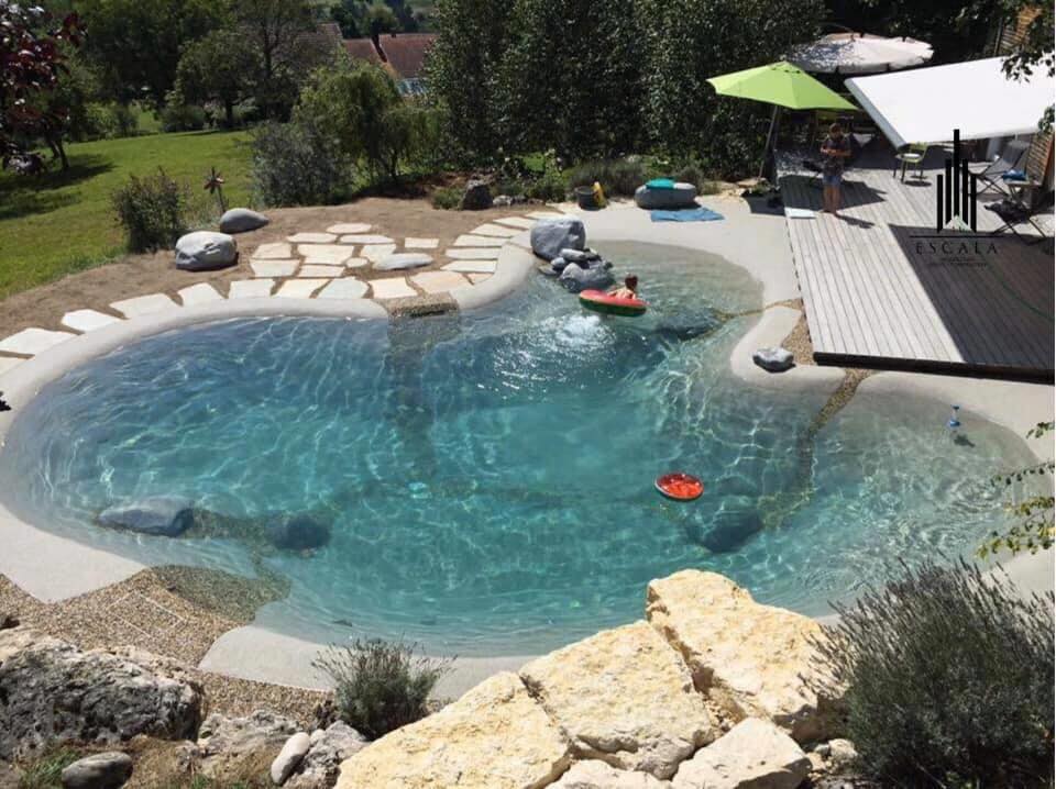 swimming pool with sand