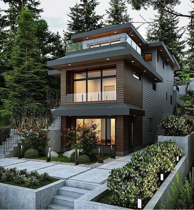 Contemporary Villa in Canada by @farhang_architect (4)