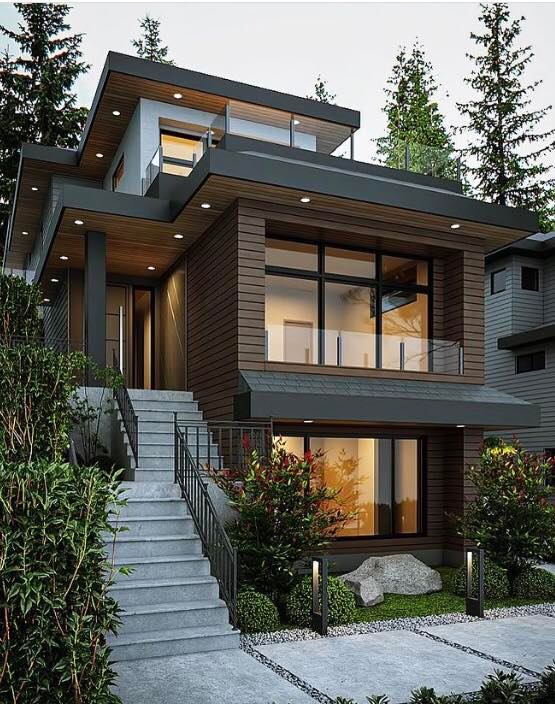 Contemporary Villa in Canada by @farhang_architect (5)